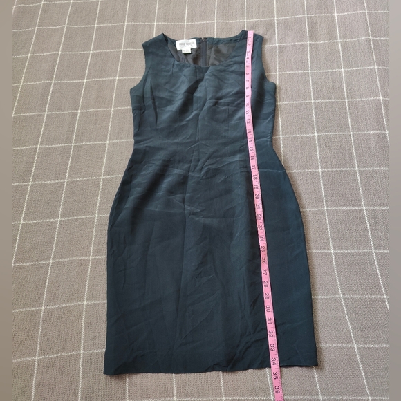 Vtg 90s Hugo Buscati Milano Silk Sheath Mini Dress - Picture 7 of 7